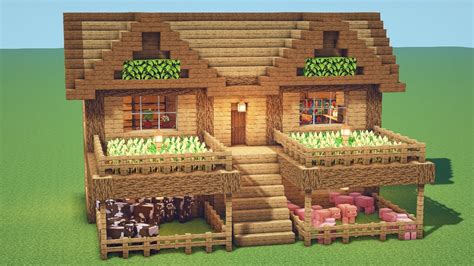 Image result for Minecraft Large Farm House Tutorial