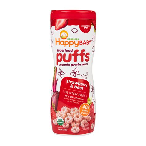 Happy Baby Puffs Happy Baby® Organics Superfood Puffs Purple Carrot