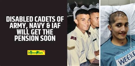 Disabled Cadets of Indian Army, Navy & Airforce Will Get The Pension Soon