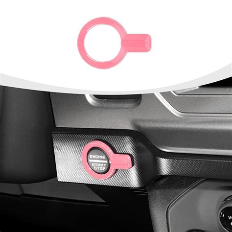 RAZPOY for Bronco Push Start Button Cover, Engine Start Stop Button ...