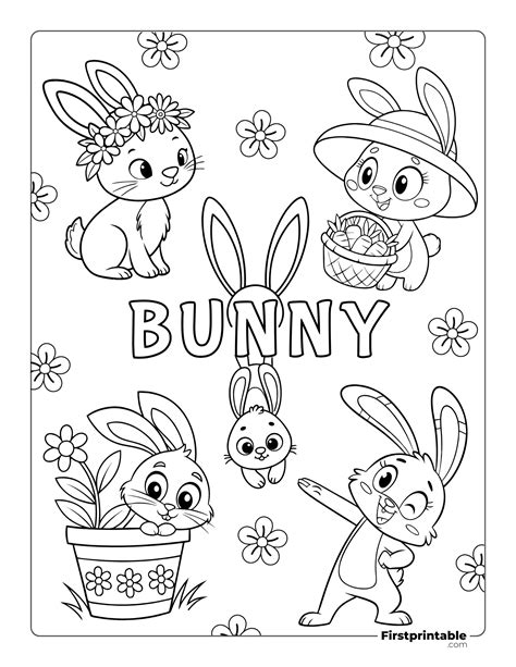Bunny Coloring Pages | 70+ Free Printable PDFs