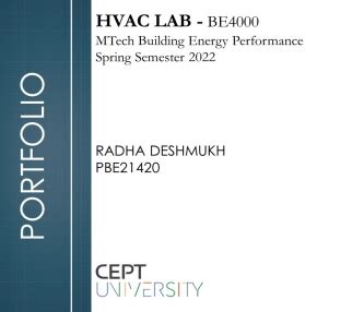 HVAC Lab | CEPT - Portfolio