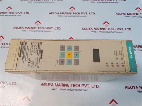 Siemens 7sj6001-4ea00-0da0/bb relay – Aeliya Marine Tech®