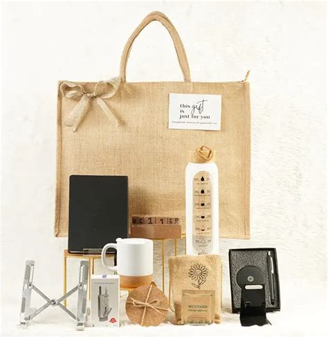 SURPRISE IN A BOX Office Wellness Gift Hamper with Laptop Stand, Diary ...
