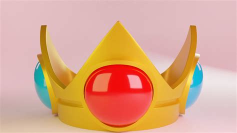 Princess Peach's Crown Mario - 3D Print Model by clickdamn