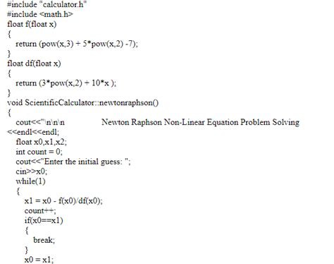 Image result for Newton-Raphson Method Code