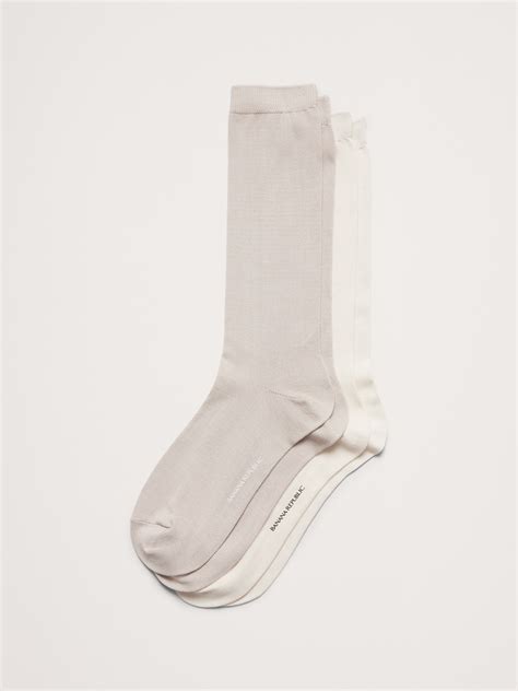 Silk-Blend Trouser Sock 2-Pack | Banana Republic