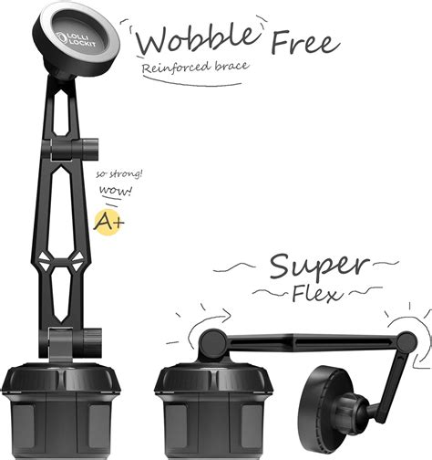 Buy Encased LolliLockit Magnetic Grip Phone Cup Holder Car Mount for ...