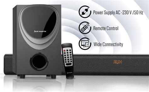 JACK MARTIN S 50 35 Watt Wireless Bluetooth Soundbar (Orange Color ...