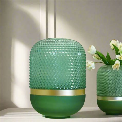 Augustus Green Glass Vase (Large) – Decorative Floor Vase – The Decor ...
