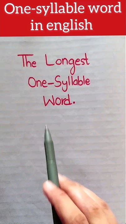 did you know longest one -syllable word in english #shorts#ytshorts # ...