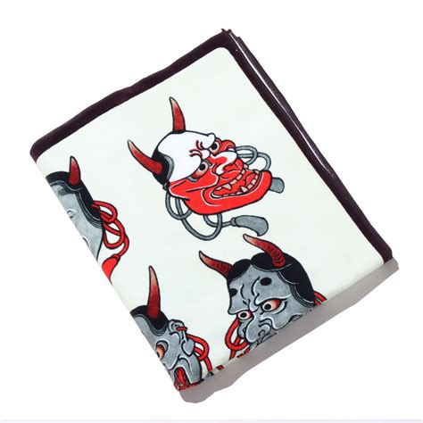 THREE TIDES TATTOO ICHIBAY HANNYA BATH TOWEL WHITE 20HO-I（スリータイズタトゥー イチ ...