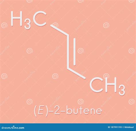 Cis-2-butene Molecule Made With Balls, Scientific Molecular Model ...