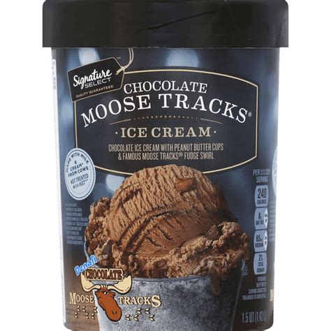 Signature SELECT Ice Cream, Chocolate Moose Tracks (1.5 qt) Delivery or ...