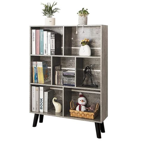 Buy LEYAOYAO Bookshelf Cube Storage Organizer,3 Tier Bookcase with Legs ...