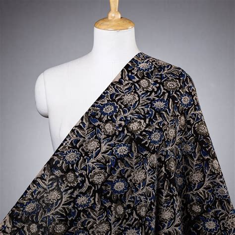 Buy Kalamkari Block Printing Natural Dyed Cotton Fabric Online at ...