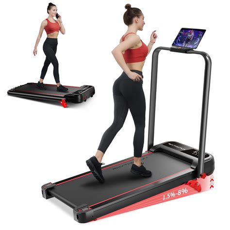 RHYTHM FUN Incline Foldable Treadmill, Walking Pad Treadmill with ...