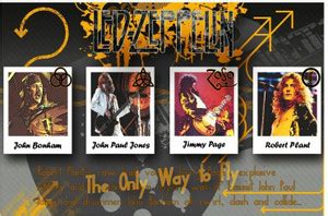 Led Zeppelin Music Band Members Poster Paper Print - Music posters in ...