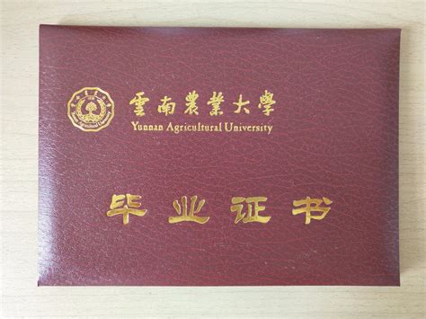 云南大学自考毕业证样本图_校长签名章