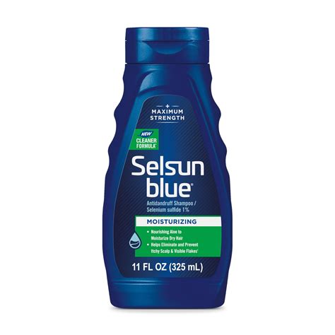 Selsun Blue Moisturizing Anti-Dandruff Shampoo Maximum Strength Scalp ...