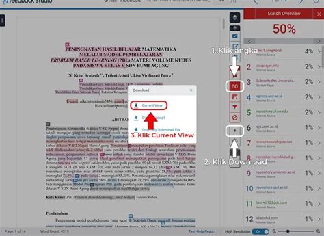 Image result for Tutorial Cek Turnitin Student