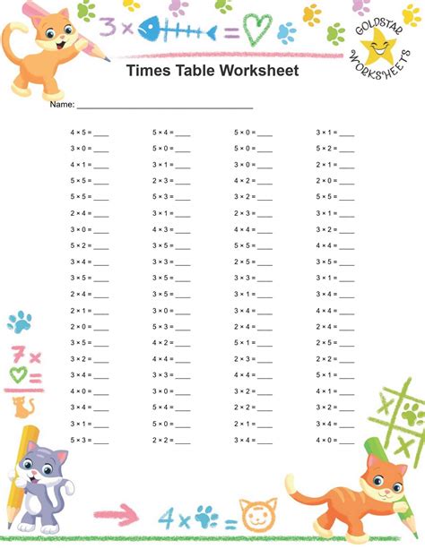 Times Table Worksheet Generator 的图像结果