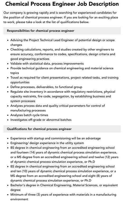 Image result for Chemical Process Engineer