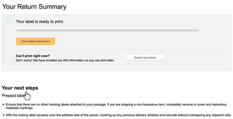 Image result for Amazon Return Label Print