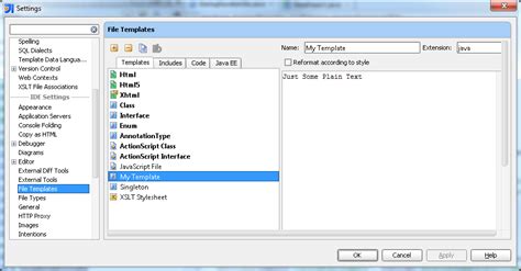 Image result for IntelliJ Java Template