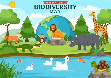 Giornata mondiale della biodiversità il 22 maggio Illustrazione con ...
