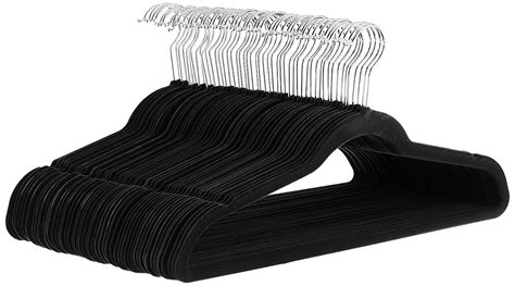 AmazonBasics Velvet Suit Hangers - Black (Set of 50) : Amazon.in: Home ...