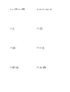 Image result for Precalculus Complex Numbers Worksheet