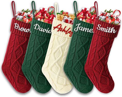 Amazon.com: Personalized Christmas Stockings Custom Christmas Stockings ...