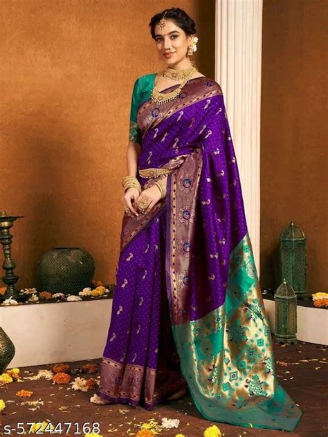 ️Cash On Delivery ️- Buy Purple Paithani Saree Online (2025) – OrderMeFirst