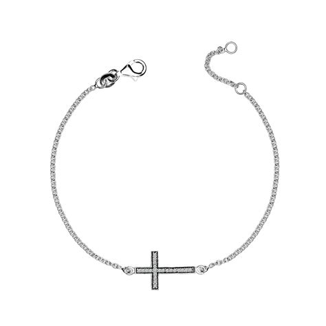 LeCalla - Buy 925 Sterling Silver Multi CZ Cross Bracelet for Women and ...