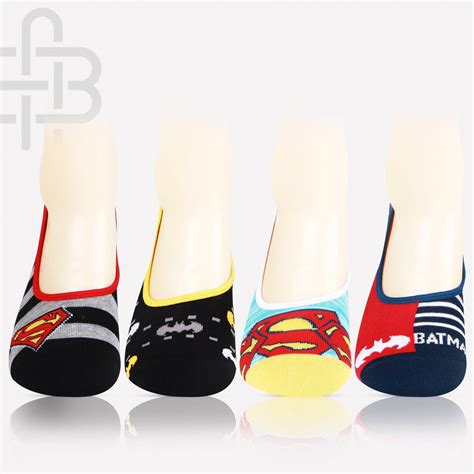Superman Batman Fashion Loafer Socks for Men - Pack of 4 – BONJOUR