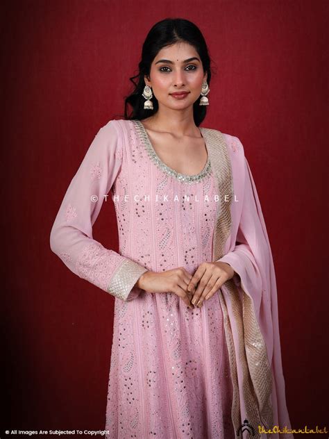 shraddha-kapoor-pink-chikankari-anarkali-set