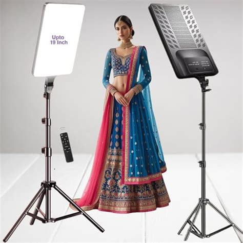 ADZOY Premium RL-19 LED Panel Light with 7 Feet Adjustable Metal Tripod ...