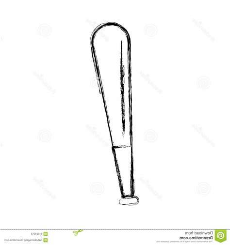 Baseball Bat Sketch at PaintingValley.com | Explore collection of ...