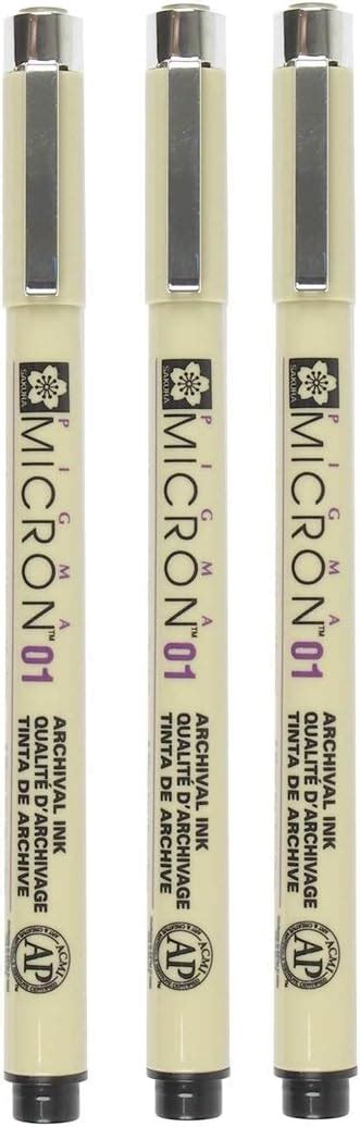 SAKURA PIGMA MICRON BLACK OPEN STOCK, PACK OF 3 PENS (01) : Amazon.in ...