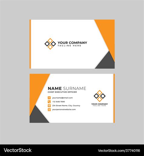 2 Sided Business Card Template 的图像结果