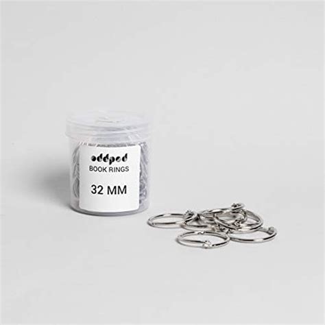 oddpod™ 25 Pcs 25MM Metal Iron Nickel Plated Binder Ring/Book Ring for ...