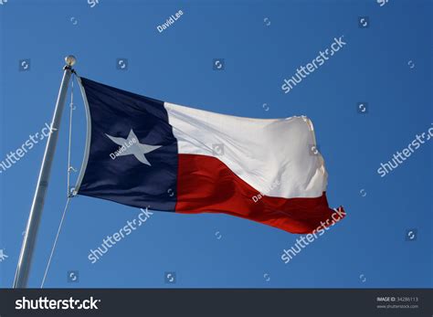 Wavy State Texas Flag Stock Photo 34286113 | Shutterstock