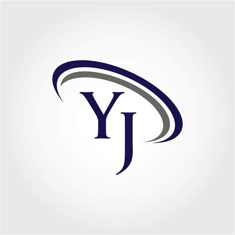 Monogram YJ Logo Design By Vectorseller | TheHungryJPEG