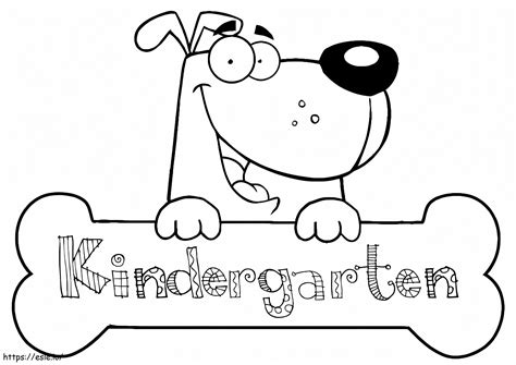 Kindergarten coloring page