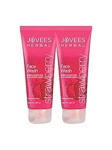 Jovees Herbal Strawberry Face Wash For Hydrating & Glowing Skin with ...