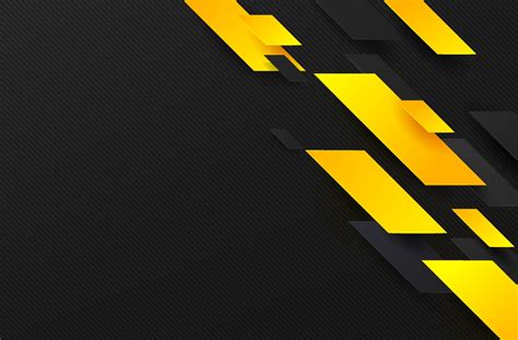 Yellow And Black Abstract Background