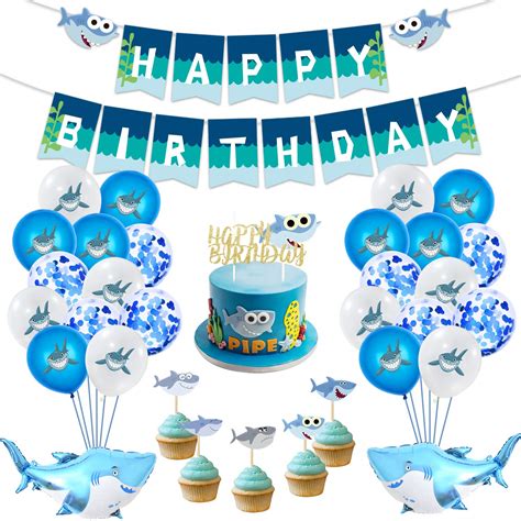 Mifire Baby Shark Party Decorations With 1 Big Baby Shark | Desertcart ...