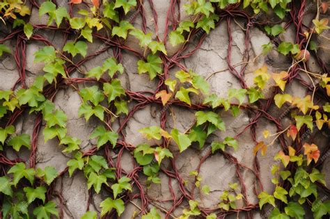 Premium Photo | Vines climbing up a wall in different directions