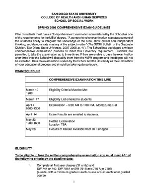 Fillable Online socialwork sdsu SAN DIEGO STATE UNIVERSITY - School of ...